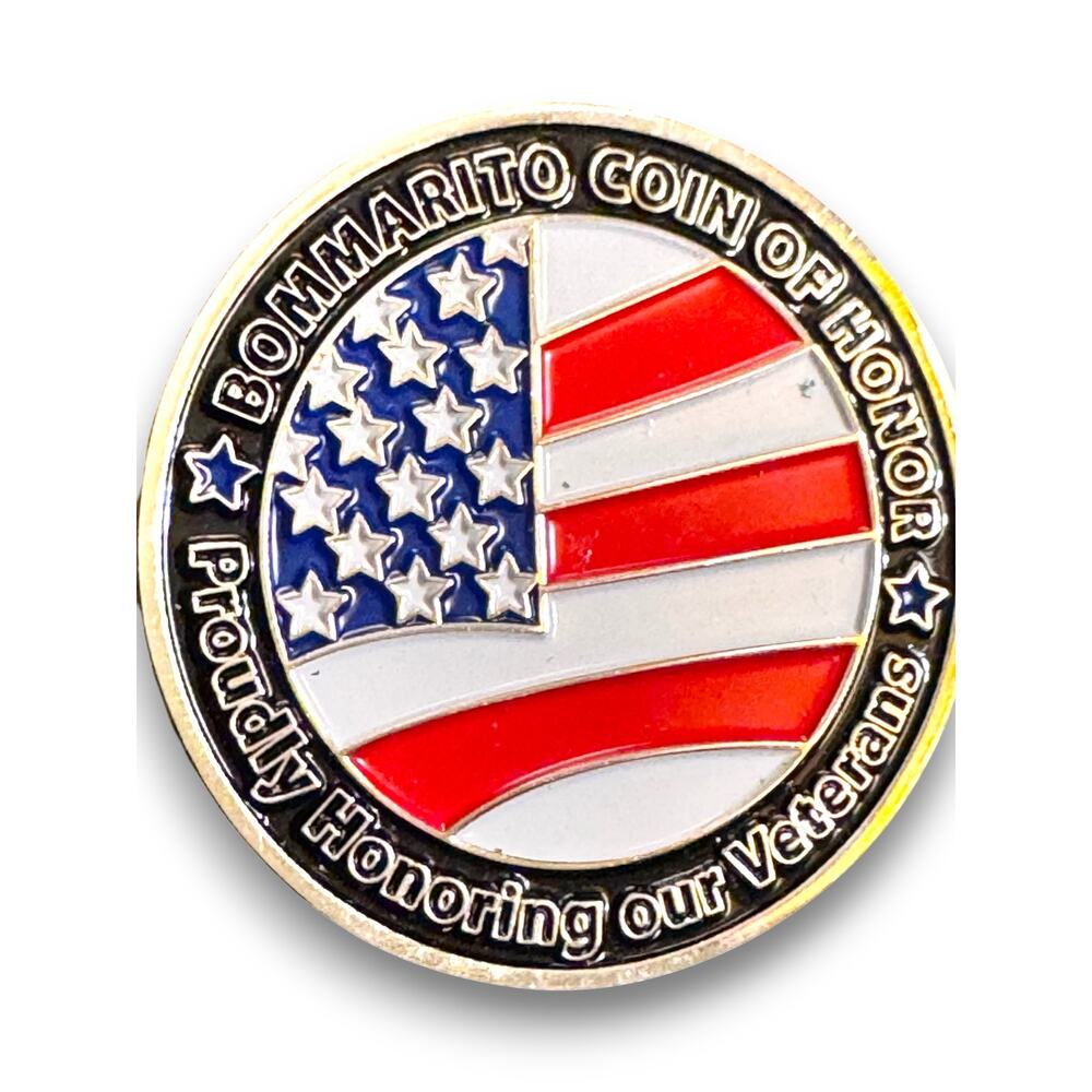 Bommarito Coin of Honor Proudly Honoring Our Veterans Challenge Coin 1.75 Inch